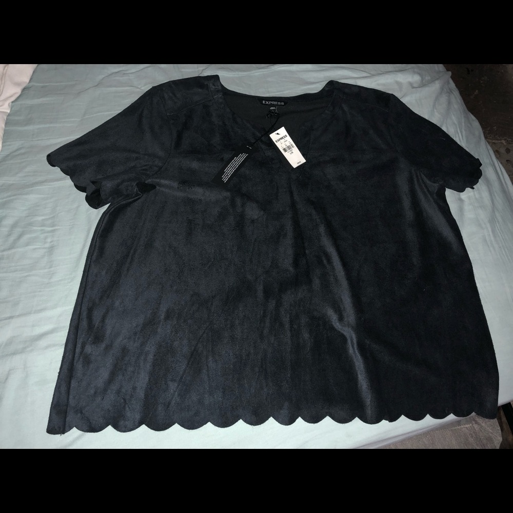 Express Suede Top - Picture 2 of 3